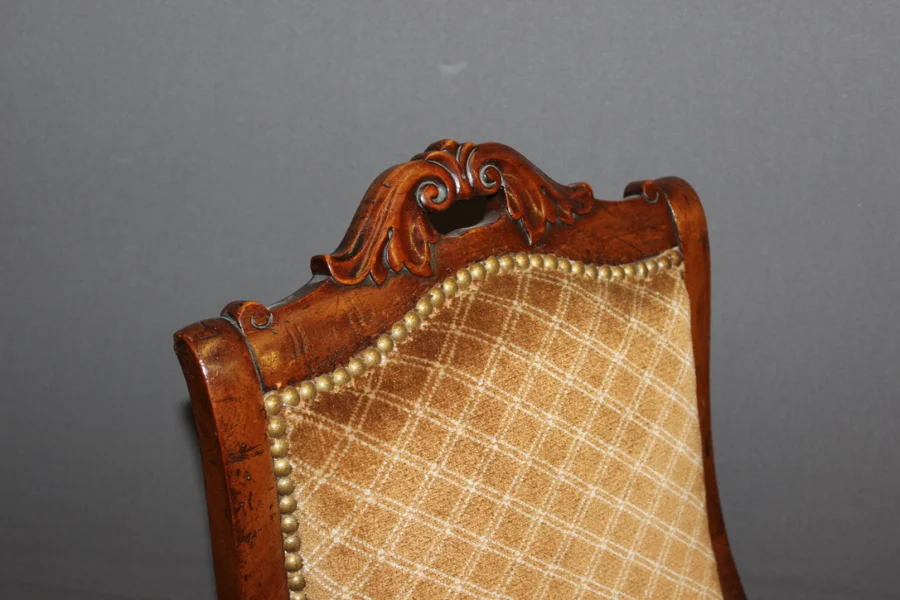 Fauteuil d'enfant d'époque Napoléon III en acajou XIX