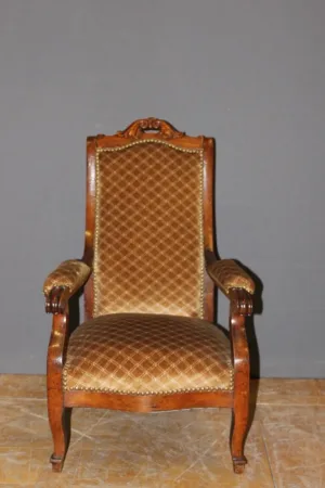 Fauteuil d'enfant d'époque Napoléon III en acajou XIX