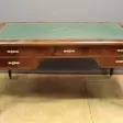 Grand Bureau Plat De Style Restauration En Acajou XX