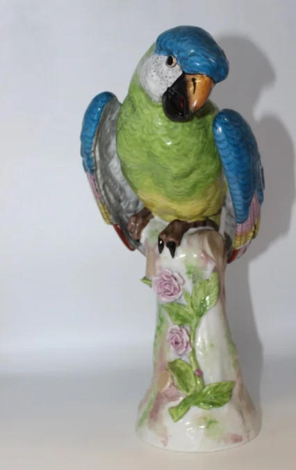 Perroquet En Porcelaine Dans Le Goût De Meissen XX