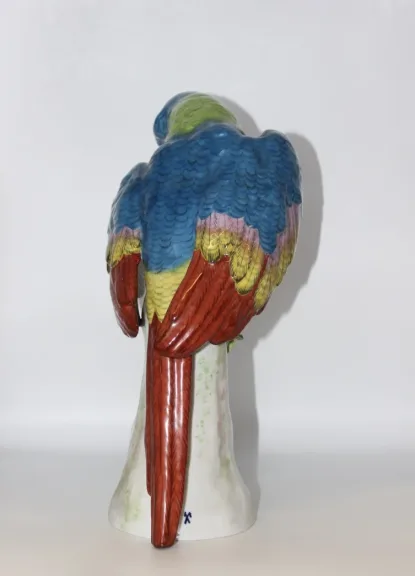 Perroquet En Porcelaine Dans Le Goût De Meissen XX
