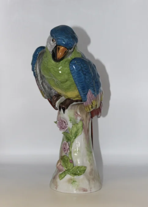 Perroquet En Porcelaine Dans Le Goût De Meissen XX