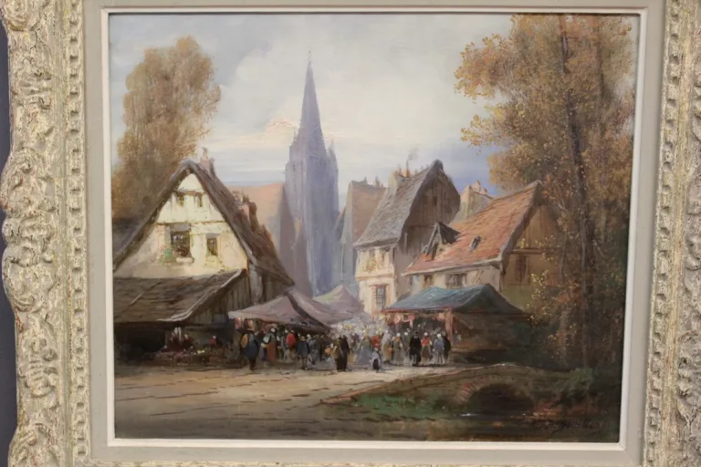 Öl auf Leinwand, signiert P. DEVILLERS