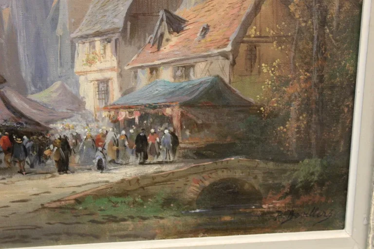Öl auf Leinwand, signiert P. DEVILLERS