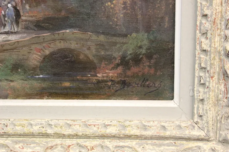 Öl auf Leinwand, signiert P. DEVILLERS