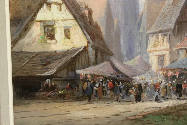 Öl auf Leinwand, signiert P. DEVILLERS