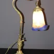 Lampe De Bureau En Bronze Et Pâte De Verre Muller Vers 1900