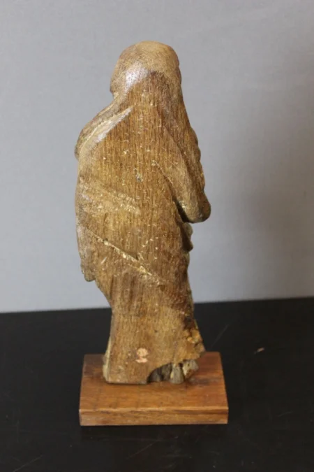 Sculpture De Sainte Catherine d'Alexandrie En Chêne XVIII