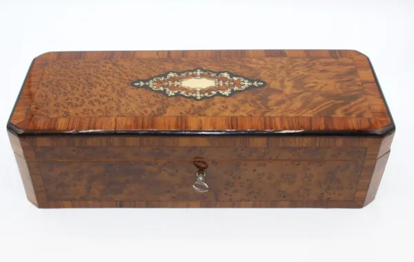 Coffret d'époque Napoléon III En Marqueterie Fin XIX
