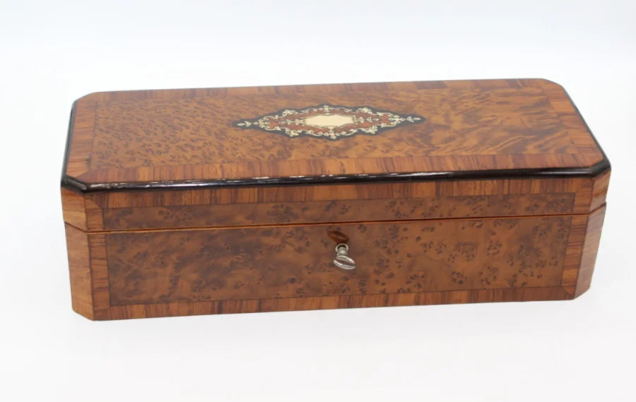 Coffret d'époque Napoléon III En Marqueterie Fin XIX