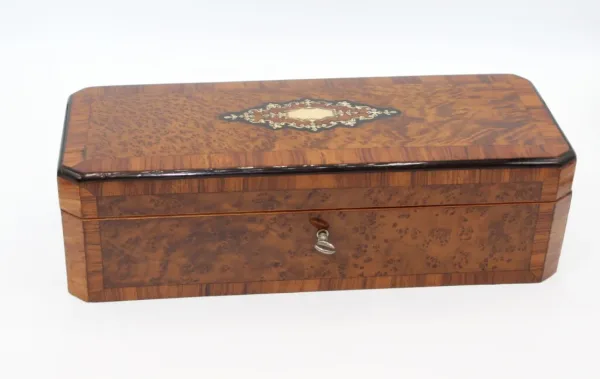Coffret d'époque Napoléon III En Marqueterie Fin XIX
