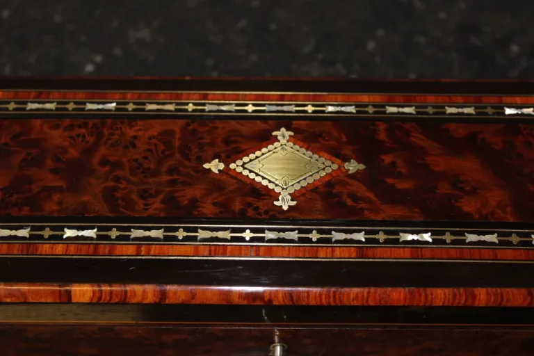Coffret à Bijoux d'époque Napoléon III En Marqueterie Fin XIX