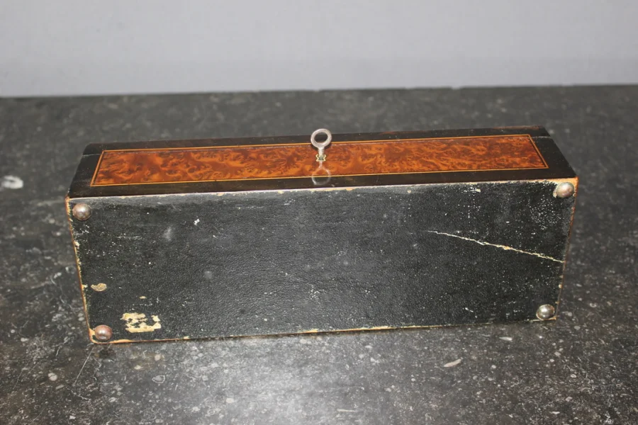 Coffret à Bijoux d'époque Napoléon III En Marqueterie Fin XIX