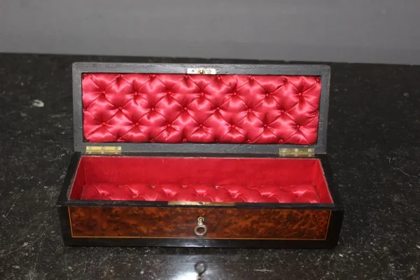 Coffret à Bijoux d'époque Napoléon III En Marqueterie Fin XIX