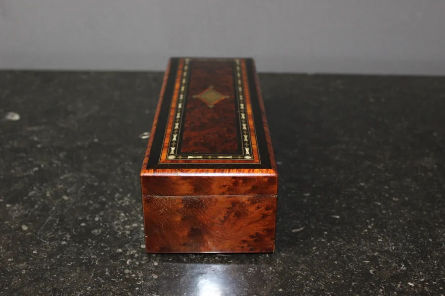 Coffret à Bijoux d'époque Napoléon III En Marqueterie Fin XIX