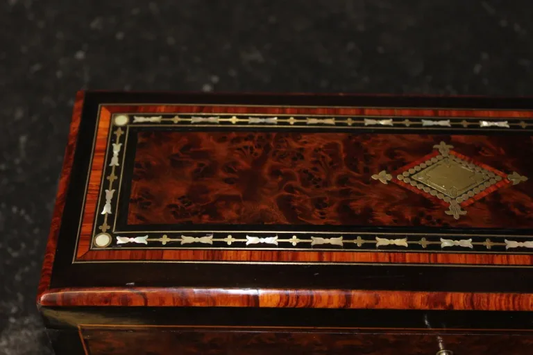 Coffret à Bijoux d'époque Napoléon III En Marqueterie Fin XIX