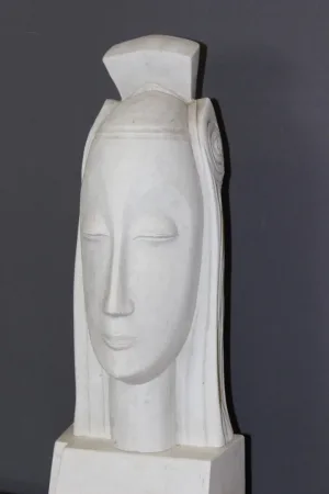 ART DECO PERIOD PLASTER BUST
