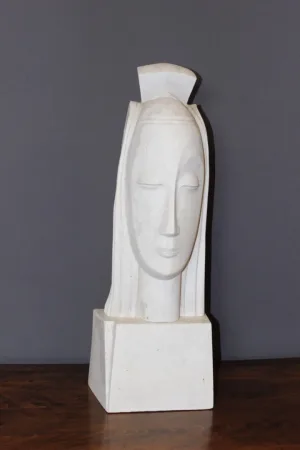 ART DECO PERIOD PLASTER BUST
