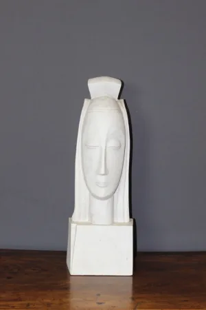 ART DECO PERIOD PLASTER BUST