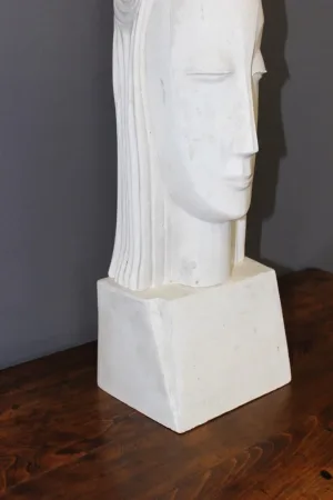 ART DECO PERIOD PLASTER BUST