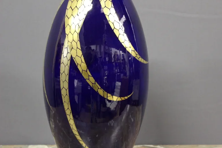 Grand Vase En Porcelaine d'époque  Art Déco Par Pinon Heuzé