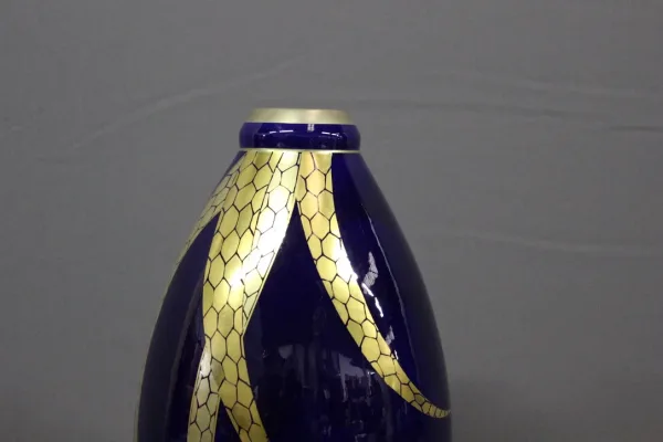 Grand Vase En Porcelaine d'époque  Art Déco Par Pinon Heuzé