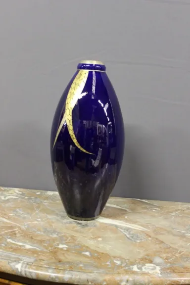 Grand Vase En Porcelaine d'époque  Art Déco Par Pinon Heuzé