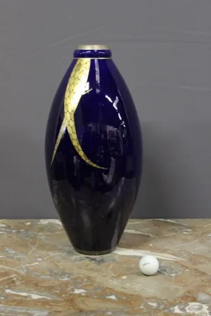 Grand Vase En Porcelaine d'époque  Art Déco Par Pinon Heuzé
