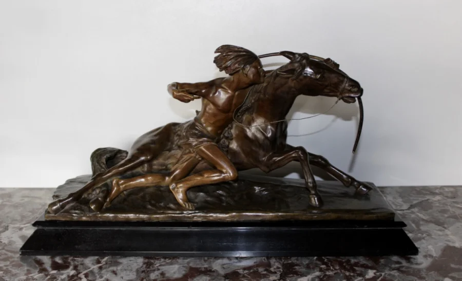 BRONZESKULPTUR von Edouard DROUOT