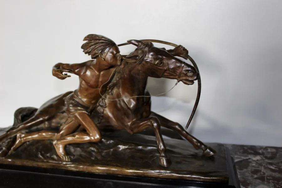 BRONZESKULPTUR von Edouard DROUOT