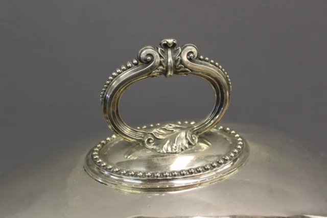 Grande Cloche De Service En Métal Argenté Fin XIX