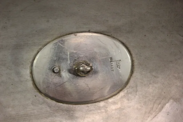 Grande Cloche De Service En Métal Argenté Fin XIX