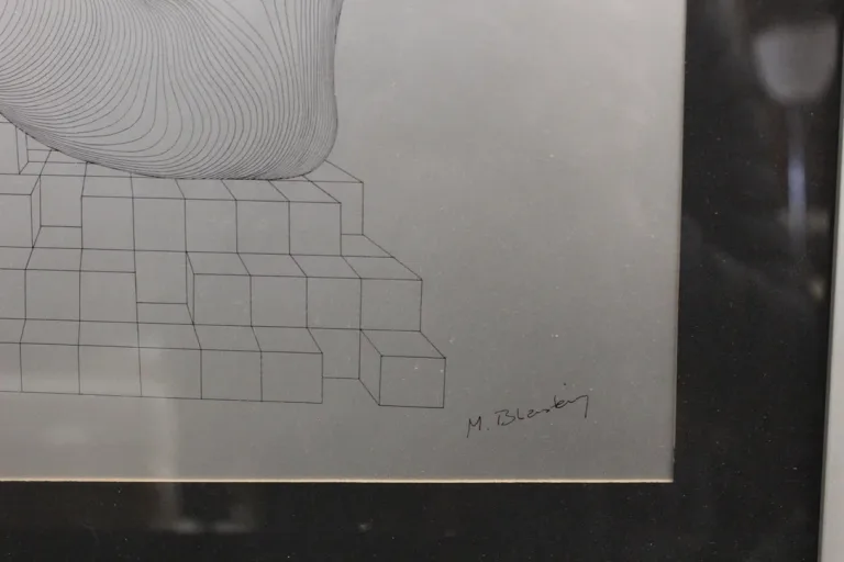 Alugraphie Par Blaustein Représentant Un Nu Féminin Vers 1980
