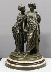 Bronze Orphée Et Eurydice d'Après Hippolyte Moreau Fin XIX