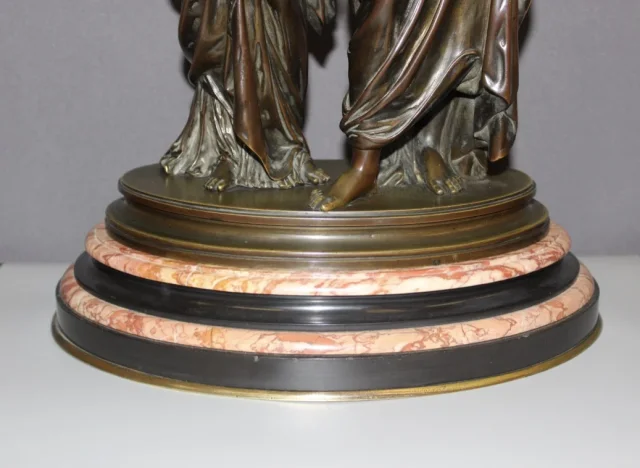 Bronze Orphée Et Eurydice d'Après Hippolyte Moreau Fin XIX