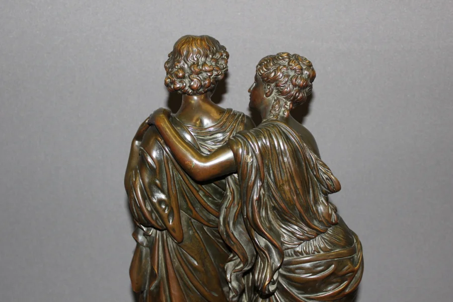 Bronze Orphée Et Eurydice d'Après Hippolyte Moreau Fin XIX