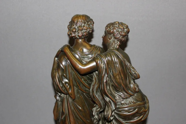 Bronze Orphée Et Eurydice d'Après Hippolyte Moreau Fin XIX