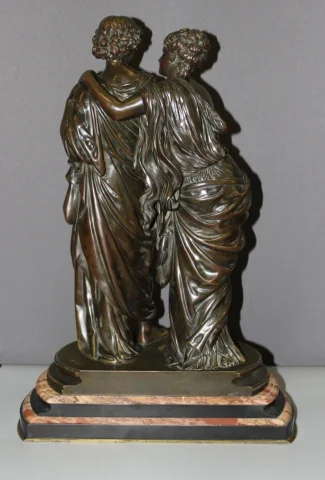 Bronze Orphée Et Eurydice d'Après Hippolyte Moreau Fin XIX