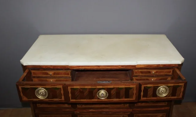 Commode secrétaire  Transition En Marqueterie XVIII Siècle
