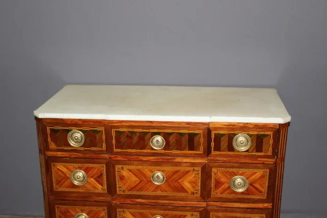 Commode secrétaire  Transition En Marqueterie XVIII Siècle