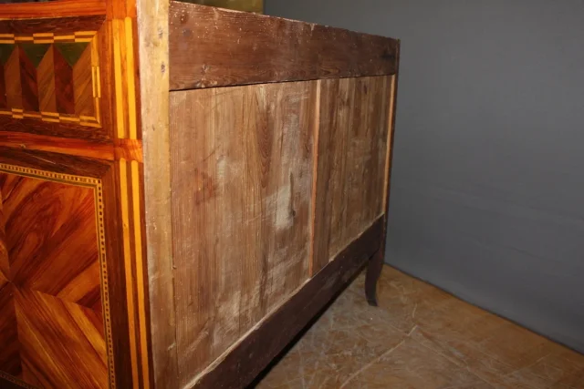 Commode secrétaire  Transition En Marqueterie XVIII Siècle