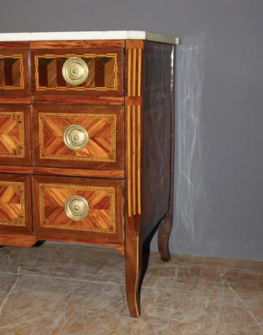 Commode secrétaire  Transition En Marqueterie XVIII Siècle