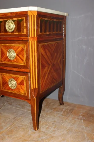 Commode secrétaire  Transition En Marqueterie XVIII Siècle
