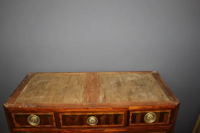 Commode secrétaire  Transition En Marqueterie XVIII Siècle