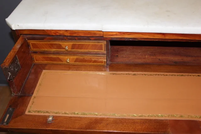 Commode secrétaire  Transition En Marqueterie XVIII Siècle