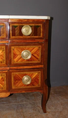 Commode secrétaire  Transition En Marqueterie XVIII Siècle