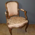 Fauteuil d'époque Louis XV En Hêtre XVIII