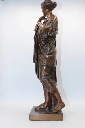 Diane De Gabies , épreuve En Bronze Fondeur Raingo Frères