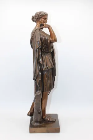 Diane De Gabies , épreuve En Bronze Fondeur Raingo Frères