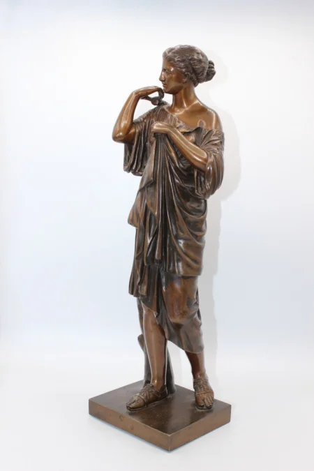 Diane De Gabies , épreuve En Bronze Fondeur Raingo Frères